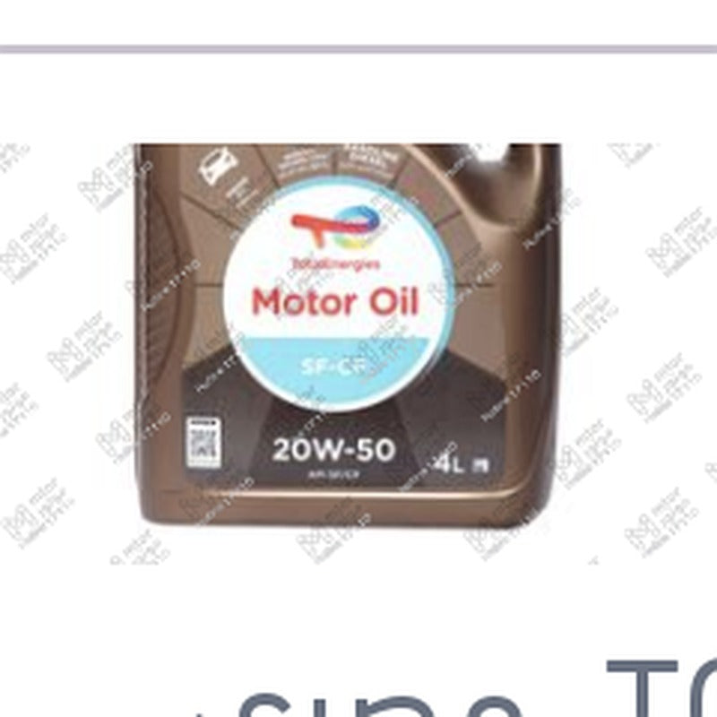 توتال موتور اويل 4 لتر 3000 كم 20W50 API SF/CF MOTOR OIL