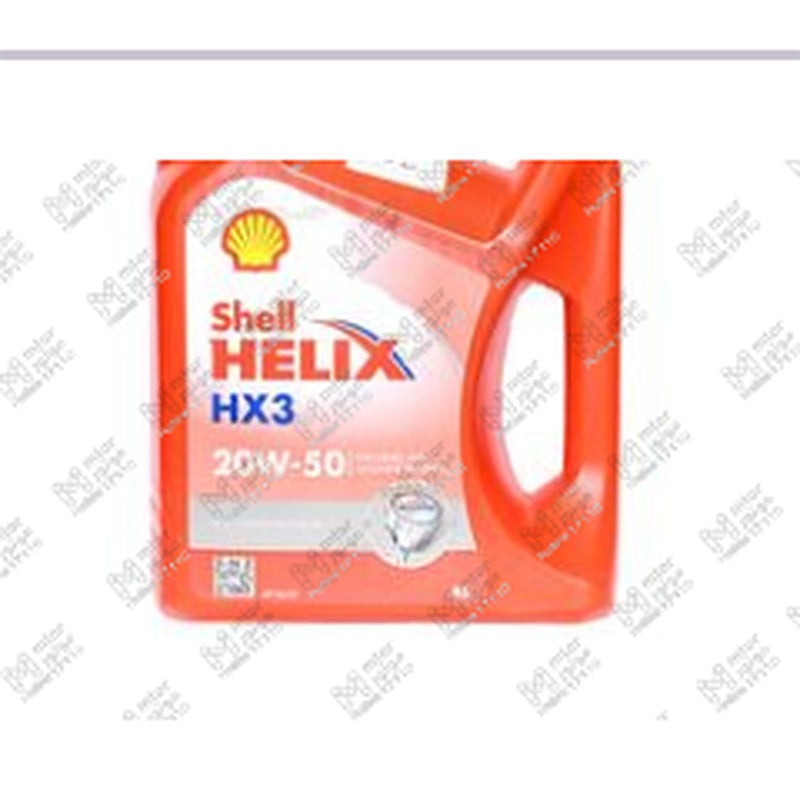 
شل احمر خفيف متعدد 3000 كم 4 لتر 20W50 HX3 API SL/CF
