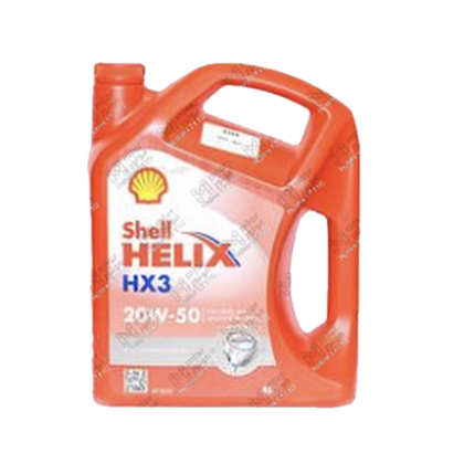 [HY-AMC-160-0611-OIL-0121] شل احمر خفيف متعدد 3000 كم 4 لتر 20W50 HX3 API SL/CF