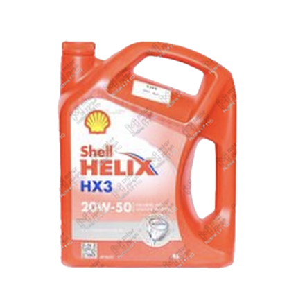 
شل احمر خفيف متعدد 3000 كم 4 لتر 20W50 HX3 API SL/CF
