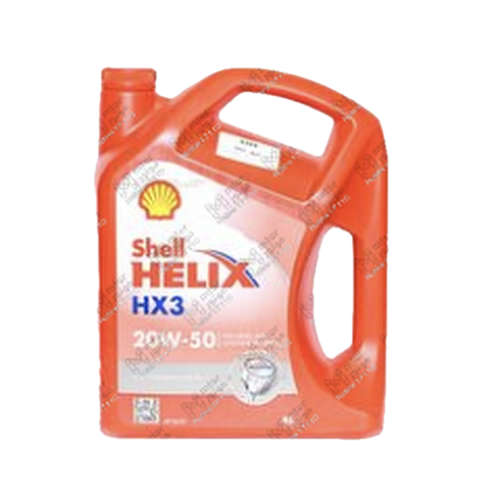 شل احمر خفيف متعدد 3000 كم 4 لتر 20W50 HX3 API SL/CF