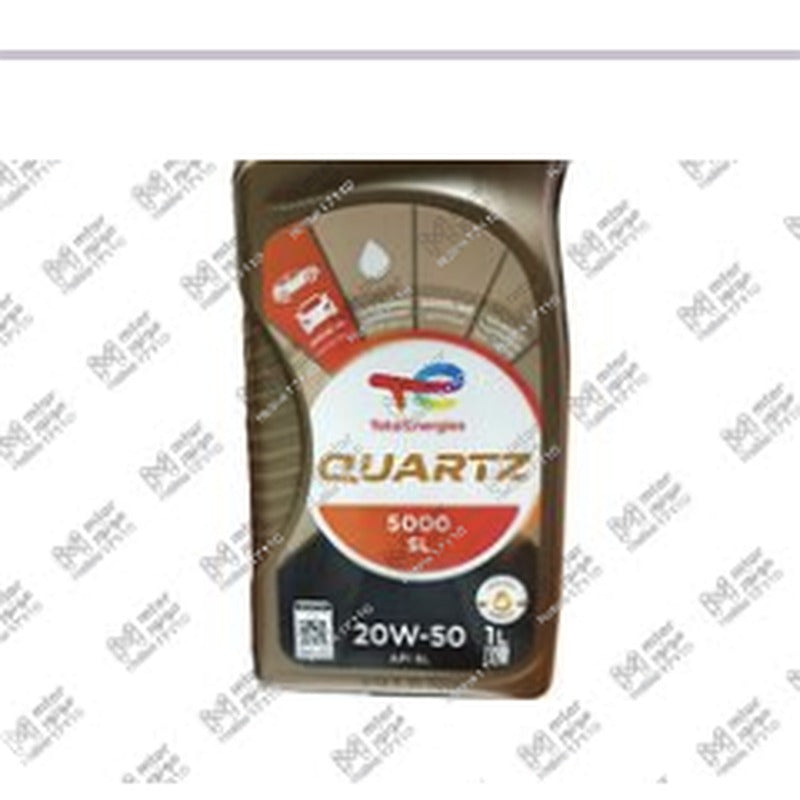 توتال كوارتز 1 لتر 5000 كم 20W50 API SL QUARTZ 5000