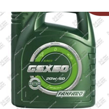 
زيت موتور GSX50 فانفارو 4 لتر 5000 كم API SN/CH4 20W50