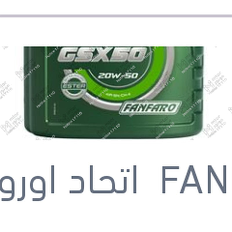 
زيت موتور GSX50 فانفارو 4 لتر 5000 كم API SN/CH4 20W50