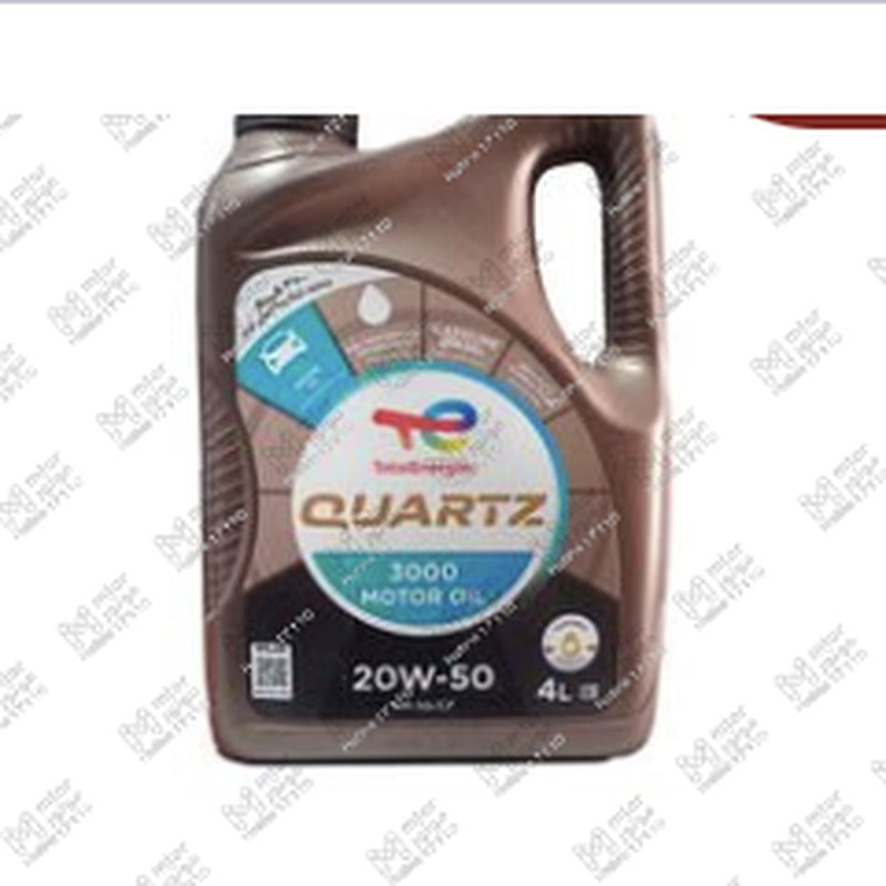 توتال كوارتز 4 لتر 3000كم 20W50 API SG/CF QUARTZ 3000 MOTOR OIL