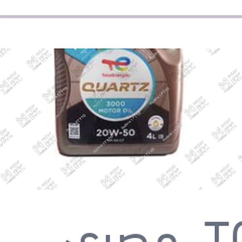 توتال كوارتز 4 لتر 3000كم 20W50 API SG/CF QUARTZ 3000 MOTOR OIL