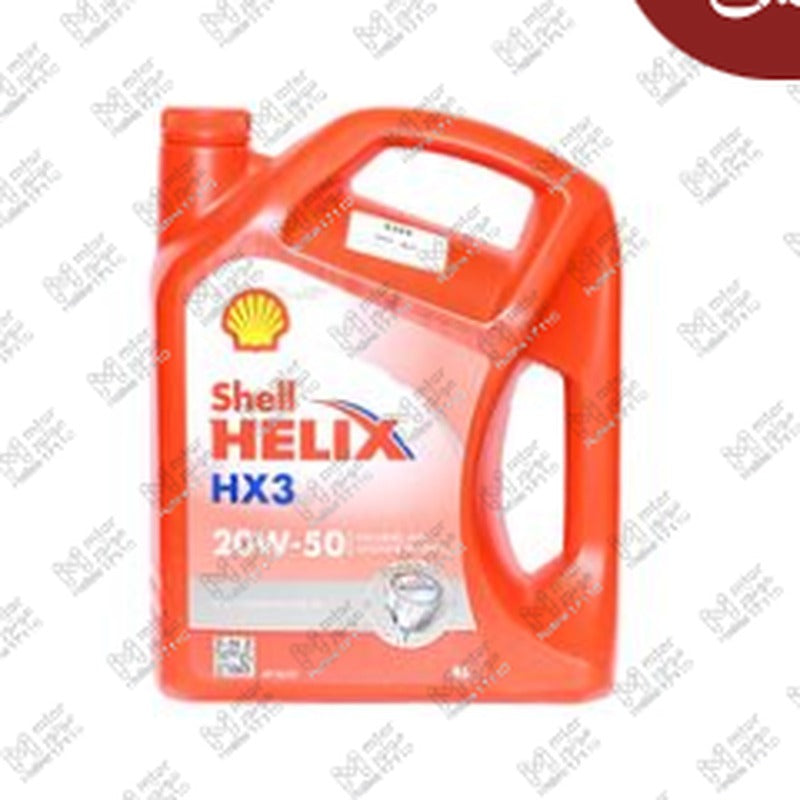 
شل احمر خفيف متعدد 3000 كم 4 لتر 20W50 HX3 API SL/CF