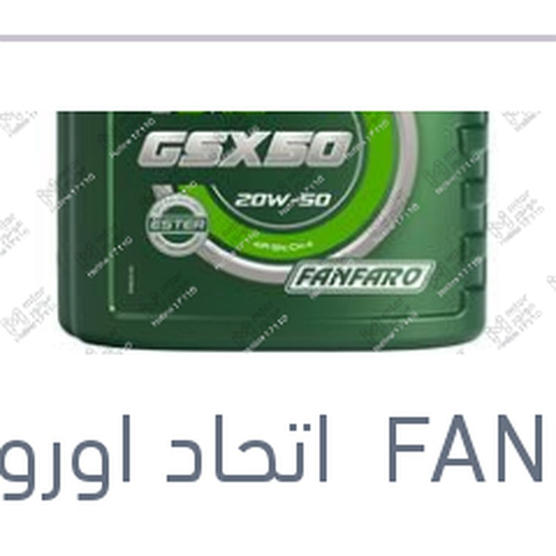 
زيت موتور GSX50 فانفارو 4 لتر 5000 كم API SN/CH4 20W50