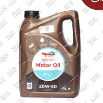 
توتال موتور اويل 4 لتر 3000 كم 20W50 API SF/CF MOTOR OIL